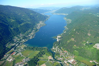 Ossiacher See Sicht Paraglider © Region Villach / Paul Ganitzer